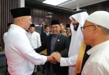 Gubernur Lampung Sambut Syeikh Abdurrahman Al Ausy dalam Jamuan Buka Puasa