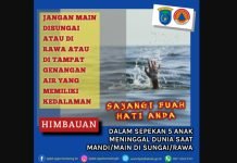 5 Anak Tewas Tenggelam dalam 6 Hari, BPBD OKI Imbau Orang Tua Waspada