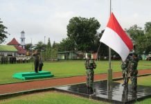 Kasdim 0402/OKI Tekankan Jiwa Patriotisme dalam Upacara Mingguan