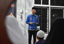 Bupati OKI Hadiri Peringatan Nuzulul Qur’an di Masjid Agung Sholihin Kayuagung