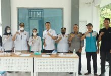 Pastikan Keselamatan Penumpang, BNNK OKI Tes Urine Para Sopir Bus
