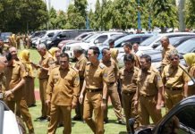 Tertibkan Aset, Pemkab OKI Gelar Apel Kendaraan Dinas