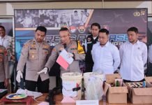 Polres OKI Amankan Barang Bukti dan 12 Tersangka dalam Operasi Pekat Ramadan