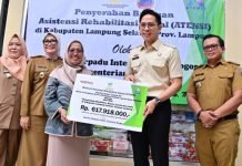 Pemkab Lampung Selatan Terima Bantuan ATENSI Rp617.918.000 dari Kementerian Sosial RI