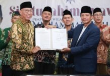 Gubernur Mirza Hadiri Silaturahmi Syawal Muhammadiyah Lampung dan Serahkan Hibah Tanah di Kota Baru
