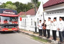Bupati Muchendi Berangkatkan Kafilah OKI Ikuti STQH Tingkat Sumsel