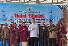 Silaturahmi Lebaran, Bupati Muchendi Kukuhkan Pengurus KUDP