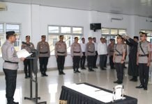 Kapolres OKI Pimpin Sertijab Kapolsek Teluk Gelam dan Jejawi