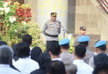 Kabid Dokkes Polda Sumsel Pimpin Apel Pagi dan Tekankan Pentingnya Pemeriksaan Kesehatan Berkala