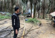 Pengeboran Minyak Ilegal di Keluang Picu Kebakaran, Polisi Ambil Tindakan