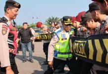 Kapolres OKI Siapkan Pengamanan May Day, Cek Personel dan Kendaraan Dinas