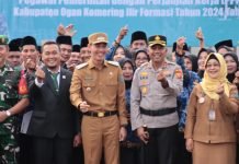 Wujud Sinergi, Kapolres OKI Hadiri Pelantikan PPPK