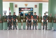 Dandim 0402/OKI-OI Pimpin Sertijab Perwira Pertama