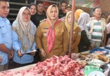 Jelang Idul Adha, Wabup Muara Enim Sidak Pasar Inpres