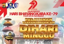 Polresta Bandar Lampung Alihkan Arus Lalu Lintas untuk Dukung Bhayangkara Run 2025