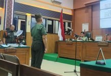 Sidang Perdana Kasus Penembakan Polisi di Way Kanan, Dua Oknum TNI Hadapi Dakwaan Berat