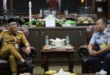 Gubernur Lampung Sambut Danlanud Baru, Dorong Sinergi Ketahanan Pangan Strategis