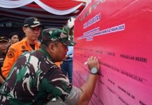 Dandim 0402/OKI Hadiri Apel dan Gladi Kesiapsiagaan Karhutla Tahun 2025