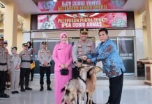 Suasana Haru Iringi Purna Tugas Ipda Dobri Armas di Polres OKI