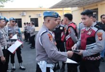 Penegakan Disiplin di Polres OKI, Bid Propam Polda Sumsel Lakukan Gaktibplin