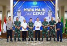 Perkuat Tali Silaturahmi, Bupati Muba Sambut Kunker Pangdam II/Sriwijaya