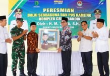 Bupati Muba Resmikan Balai Serbaguna dan Pos Kamling Komplek Griya Randik