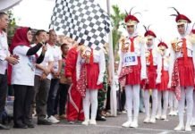 Kostum Unik dan Atraksi Kreatif Warnai Lomba Gerak Jalan Indah di Kayuagung