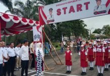 Bupati PALI Buka Lomba Gerak Jalan Sambut HUT RI ke-80