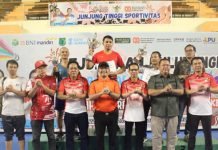 Turnamen Bulu Tangkis di Muba Resmi Ditutup dengan Pembagian Hadiah