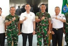 Perkuat Sinergi, Bupati OKI Terima Kunjungan Danbrigif 8/GC