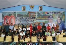 Malam Puncak Pembagian Hadiah Lomba 17 Agustus di Desa Babat Meriah