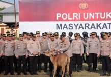 Suasana Haru Iringi Apel Purna Bakti AKP Dwiruddin di Polres OKI