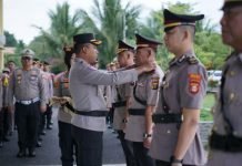Sertijab di Tubuh Polres OKI, Kapolres Apresiasi Pejabat Lama dan Sambut Pejabat Baru