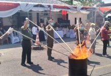 Kejari OKI Musnahkan Barang Bukti Inkracht Periode Januari–Agustus 2025