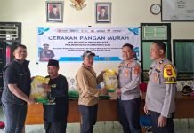 Polsek Air Sugihan Gelar Gerakan Pangan Murah, 3 Ton Beras SPHP Terjual