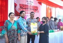 Sambut HUT RI ke-80, Polres OKI Gelar Pasar Murah di Terminal Kayuagung