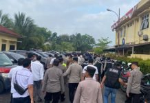 Polres OKI Gelar Simulasi Sispam Mako untuk Tingkatkan Kesiapsiagaan Personel