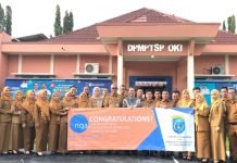 Komitmen Tingkatkan Kualitas, DPMPTSP OKI Raih ISO 9001:2015