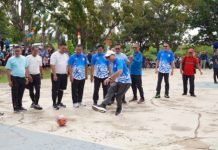 Riuh Senam, Voli, dan Futsal Meriahkan Haornas ke-42 di Lampung Selatan