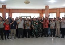 Dandim 0402/OKI Hadiri Rakor Opla Cetak Sawah Rakyat dan Sosialisasi Brigade Pangan 2025