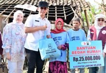Wanita Filantropi Indonesia Bedah Rumah di Lampung Selatan, Bupati Egi: Gotong Royong Adalah Kekuatan Kita