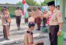 59 Anggota Baru Saka Wira Kartika Koramil 402-10/Kayuagung Resmi Dilantik