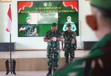 63 Prajurit Kodim 0402/OKI-OI Naik Pangkat, 13 Purnabakti Dilepas