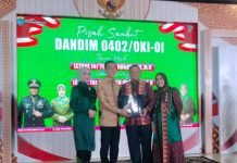 Suasana Haru Warnai Pisah Sambut Dandim 0402/OKI-OI