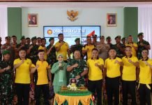 Kapolres OKI Beri Kejutan HUT TNI ke-80 di Makodim 0402/OKI
