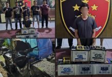 Polsek Indralaya Tangkap Pencuri Aki dan BBM di SPBU Meranjat III