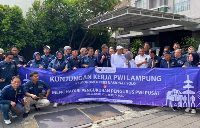 PWI Lampung Kunjungi Monumen Pers Nasional di Solo, Tingkatkan Wawasan Sejarah Jurnalistik
