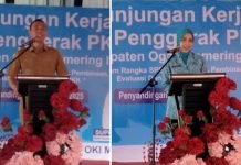Kunker ke SP Padang, Ketua TP PKK & Bupati OKI Sampaikan Pesan serta Fokus Program Strategis Pemerintah