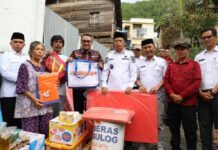 Wako Alfin dan Wawako Azhar Hamzah Serahkan Bantuan untuk Korban Kebakaran