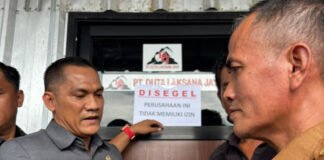 Diduga Tidak Miliki Izin, PT Duta Laksana Jaya Ditutup Sementara
